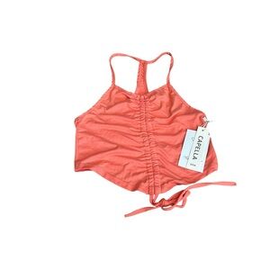 3/$15 CAPELLA ruched crop top nwt